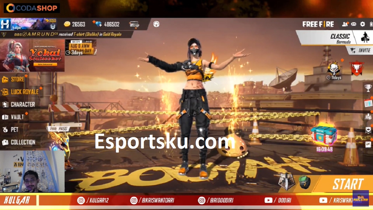 Cara Mendapatkan Emote Captain Booyah Free Fire FF Esportsku