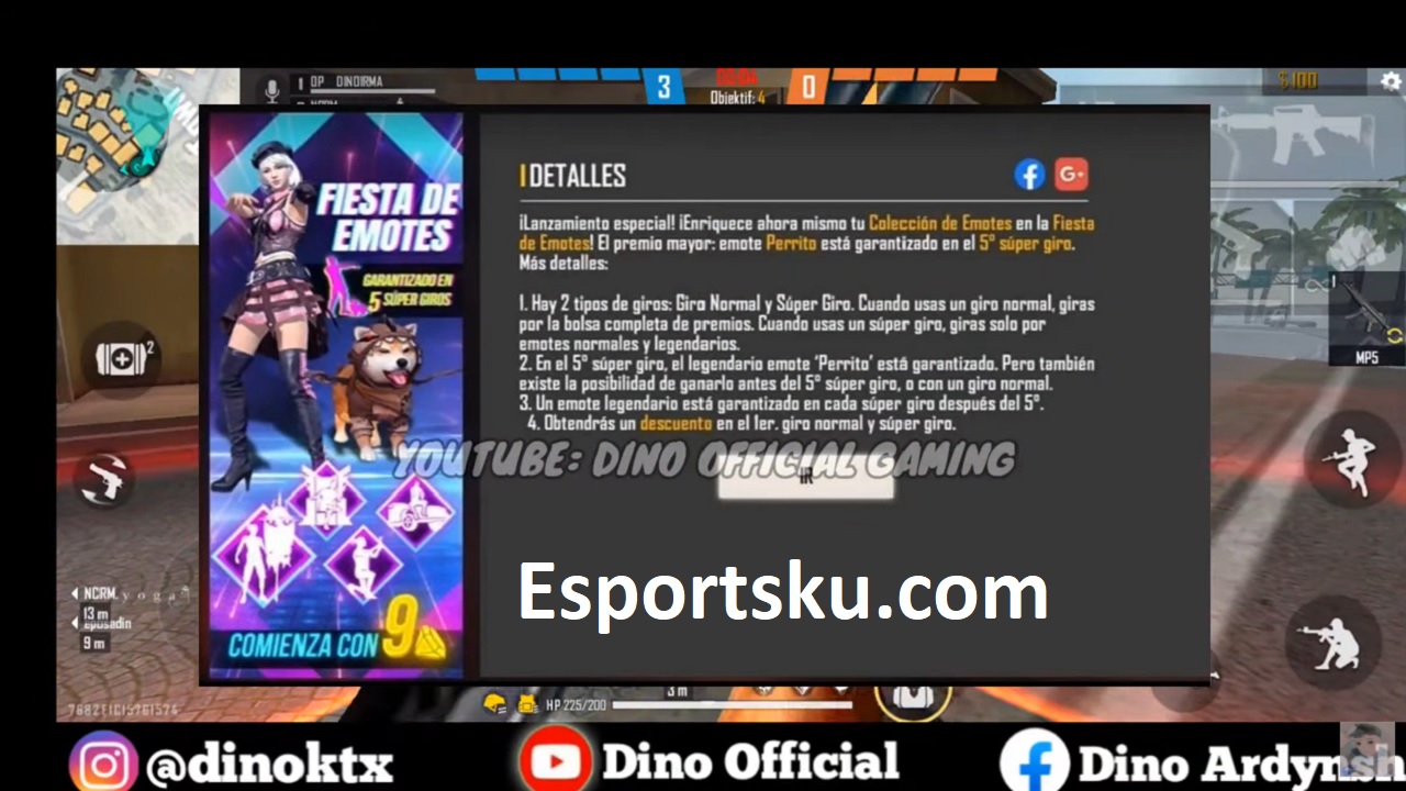 Leaks Of Free Fire S Latest Emote Party Ff Event Game News
