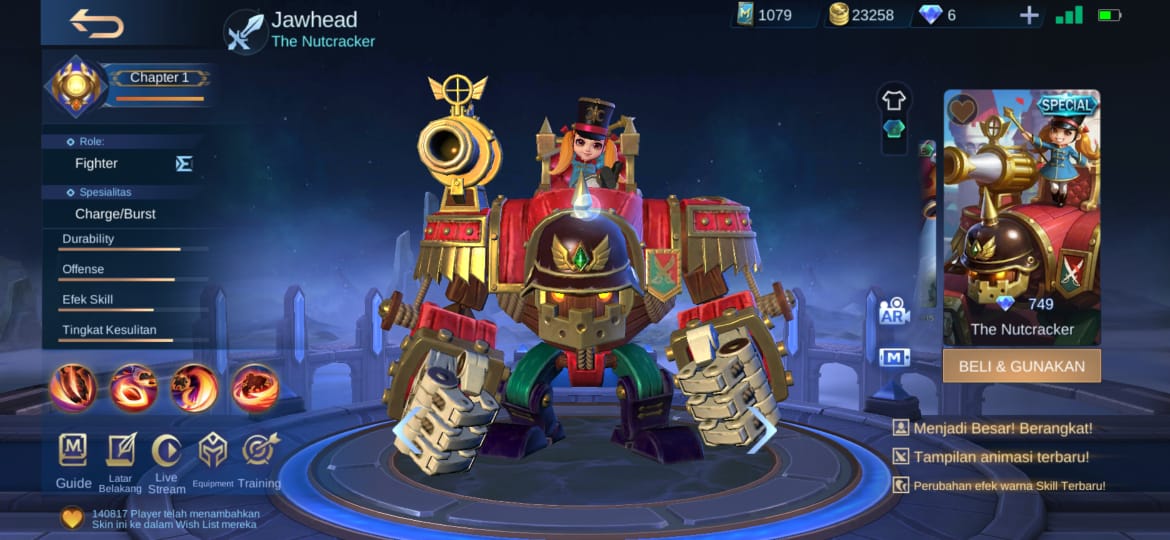 4 Skin Terbaik Jawhead Mobile Legends (ML) | Esportsku