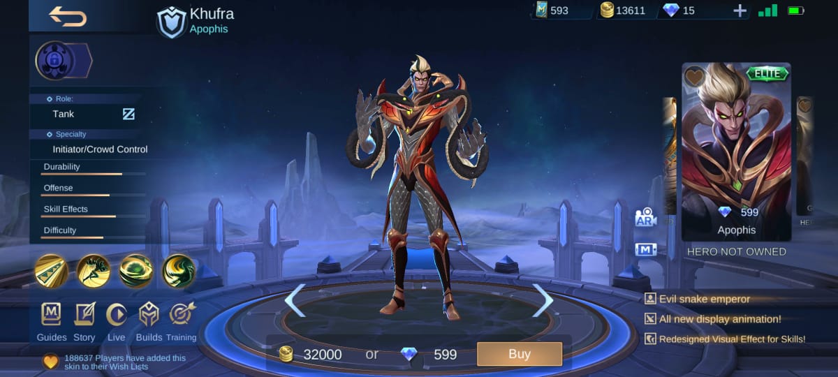 4 mejores máscaras para Khufra Mobile Legends (ML)