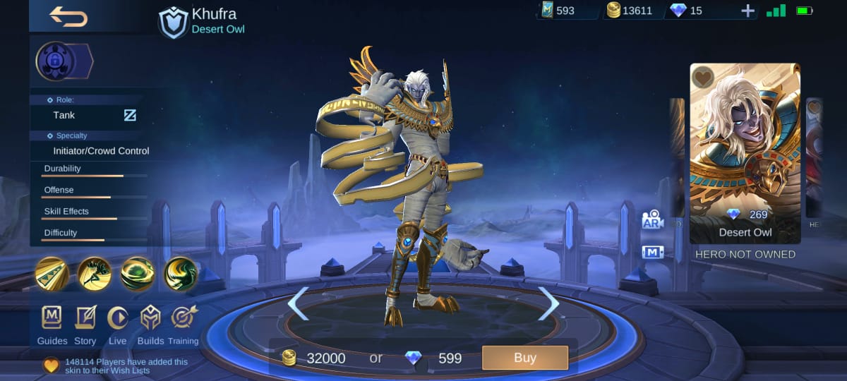 4 mejores máscaras para Khufra Mobile Legends (ML)