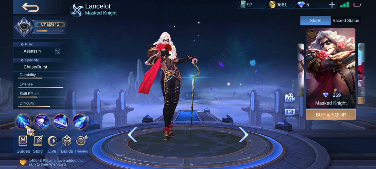 6 mejores pieles de Lancelot en Mobile Legends (ML)