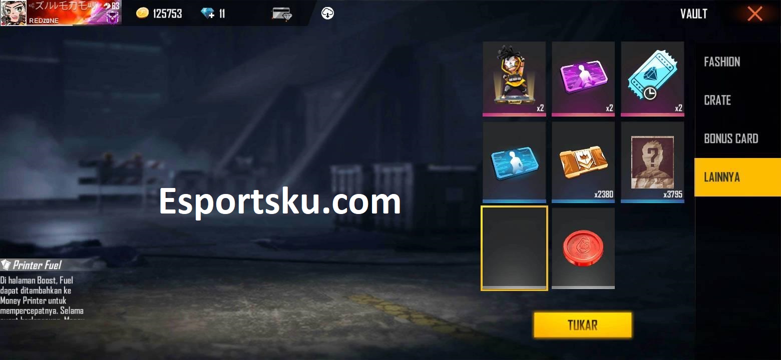 Patung Printer FF dari Money Heist Hilang Di Free Fire ...