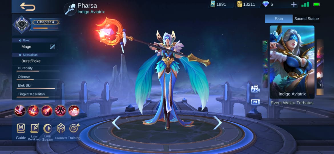 Las 5 mejores pieles para Pharsa Mobile Legends (ML)