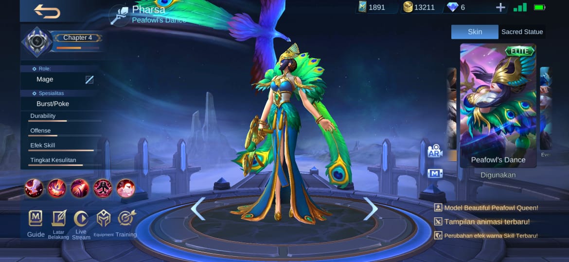 Las 5 mejores pieles para Pharsa Mobile Legends (ML)