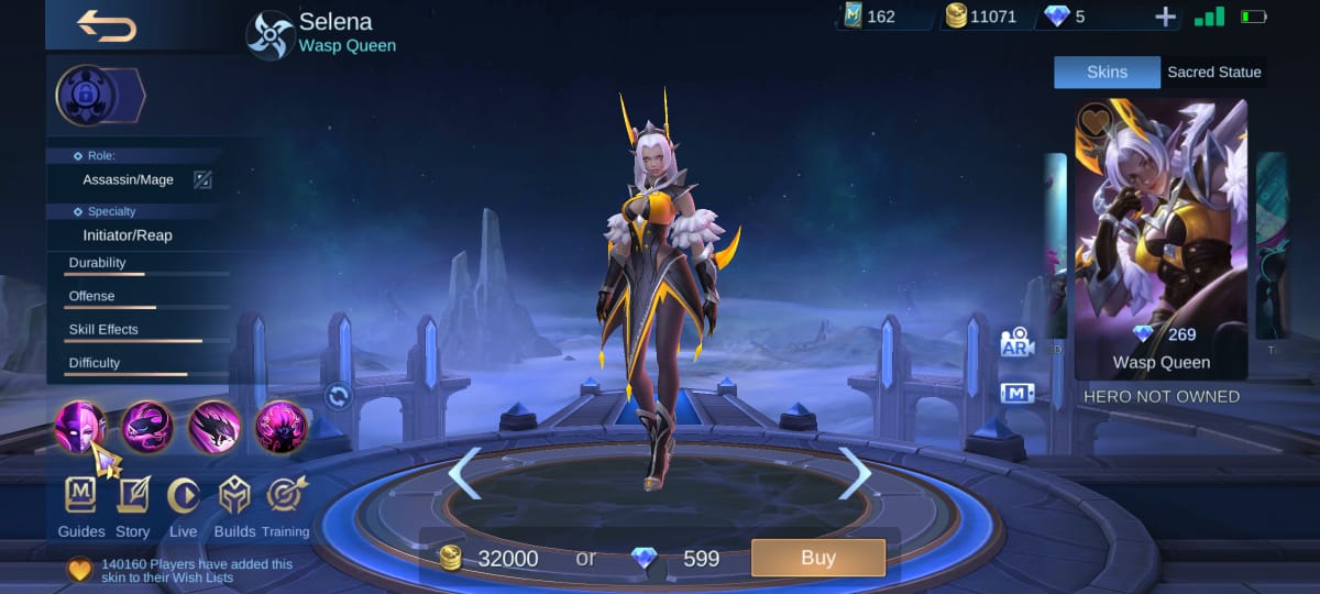 6 mejores pieles de Selena en Mobile Legends (ML)