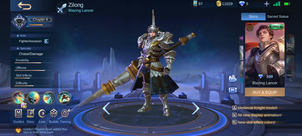 skin zilong mobile legends