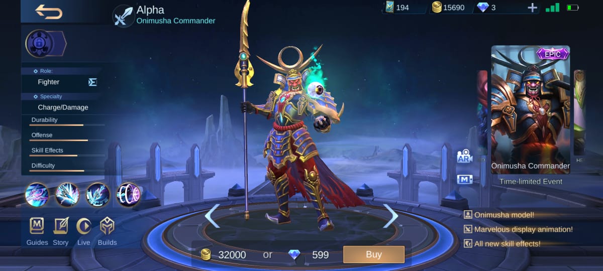 4 Best Skins Alpha Mobile Legends (ML) - Everyday News