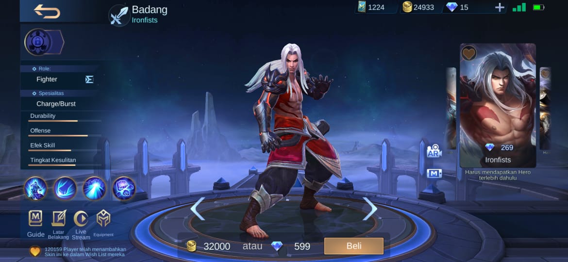 4 mejores máscaras para Badang Mobile Legends (ML)