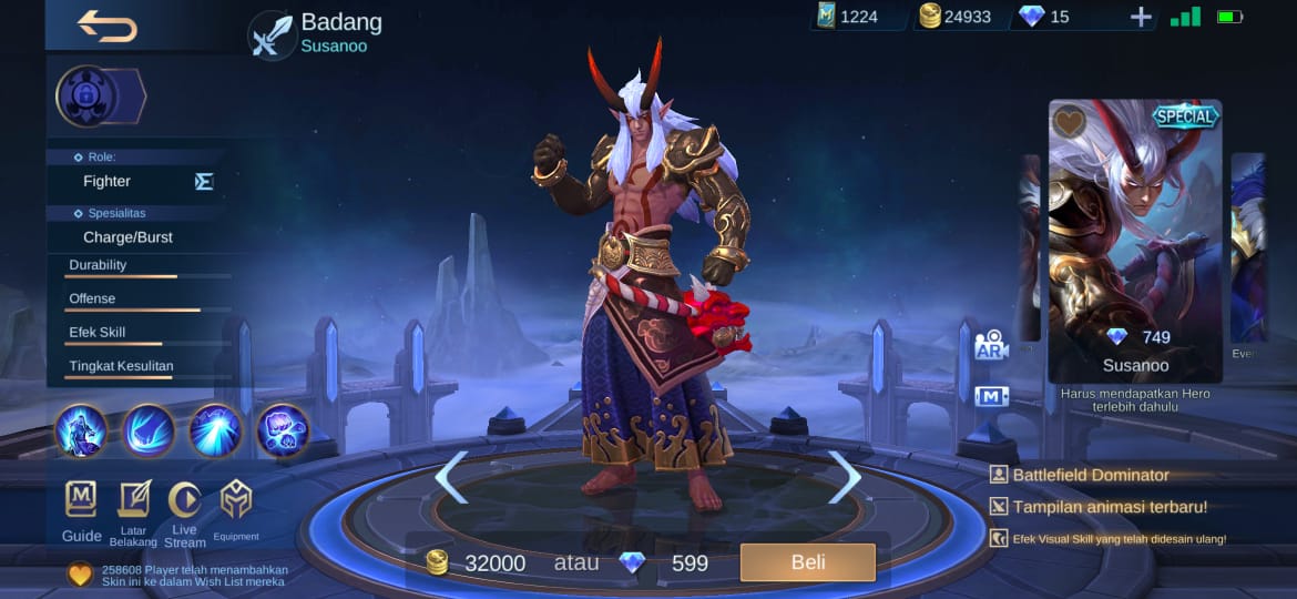 4 mejores máscaras para Badang Mobile Legends (ML)