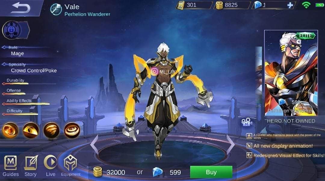 ¡3 aspectos de Vale en Mobile Legends de los que depende Moonton!