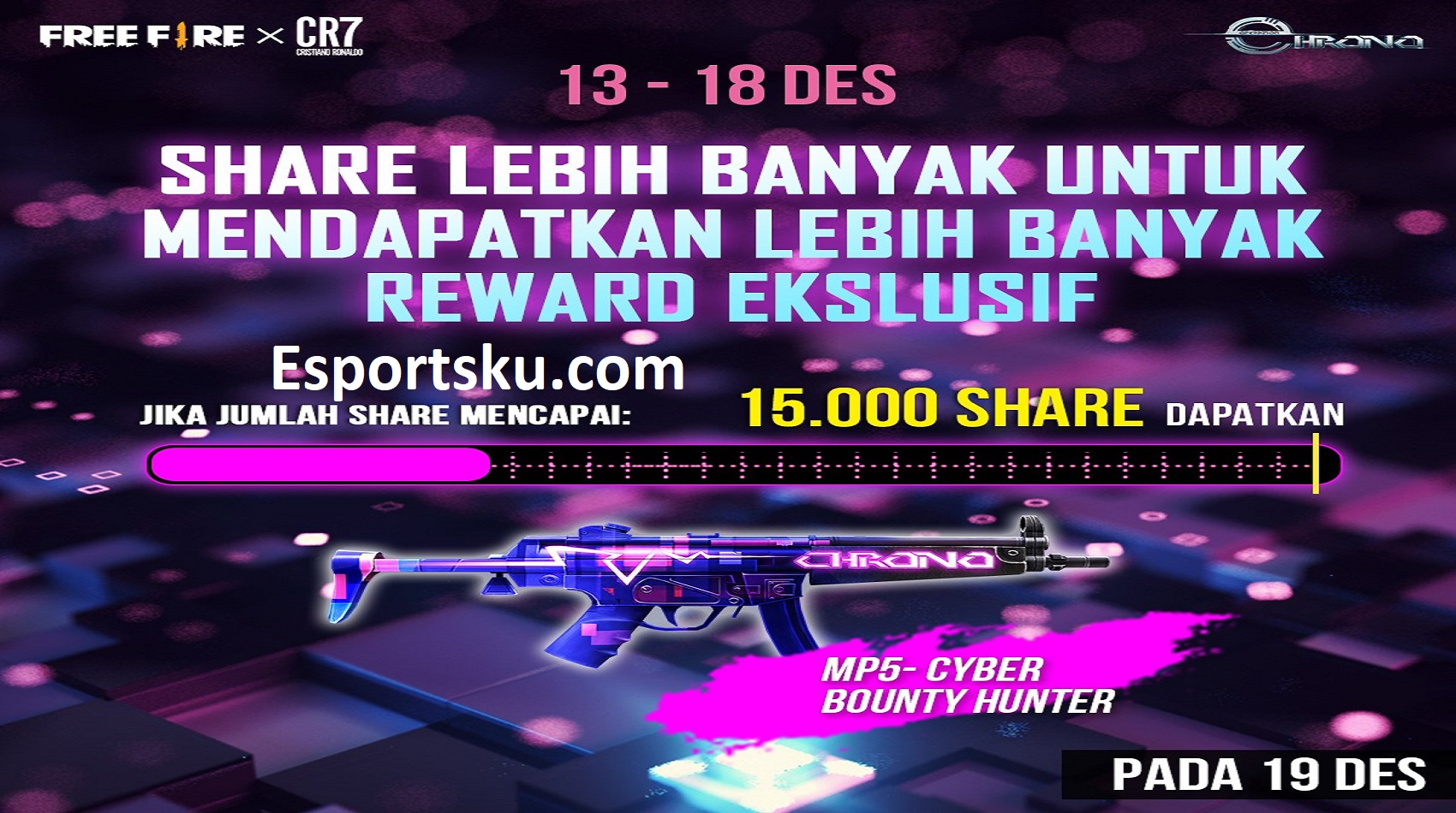 Skin MP5 Cyber Chrono Free Fire (FF)