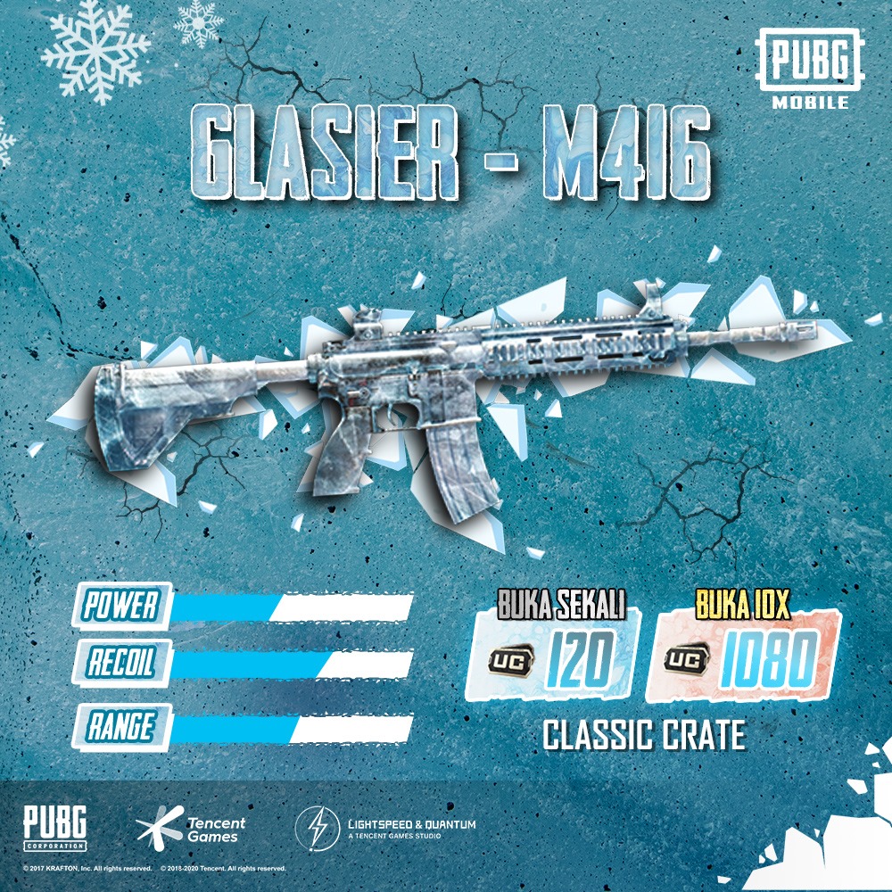 Glacial M416 Skin Typical Of The Pubg Mobile Frost Festival Game News