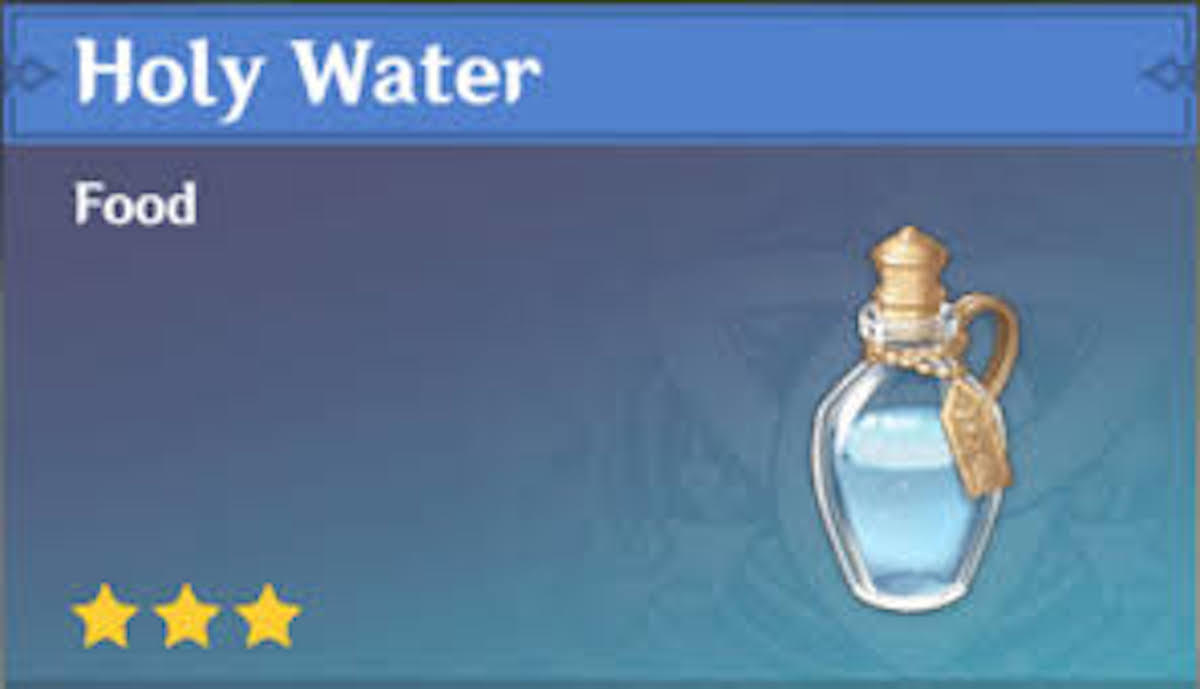 Cara Mendapatkan Holy Water di Genshin Impact Esportsku