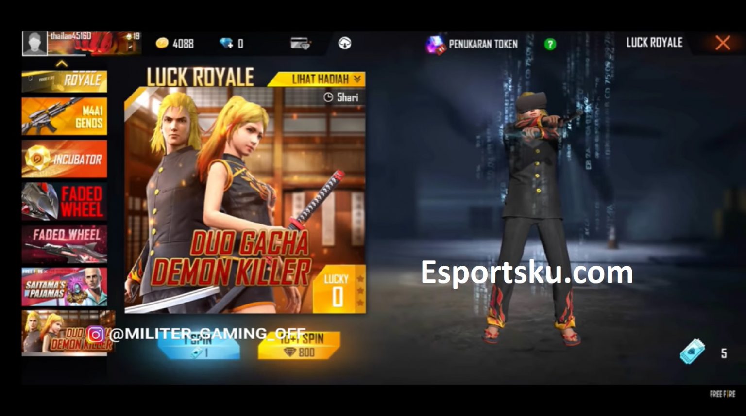 Leaks of the Latest Duo Royale FF from Free Fire X Demon ...