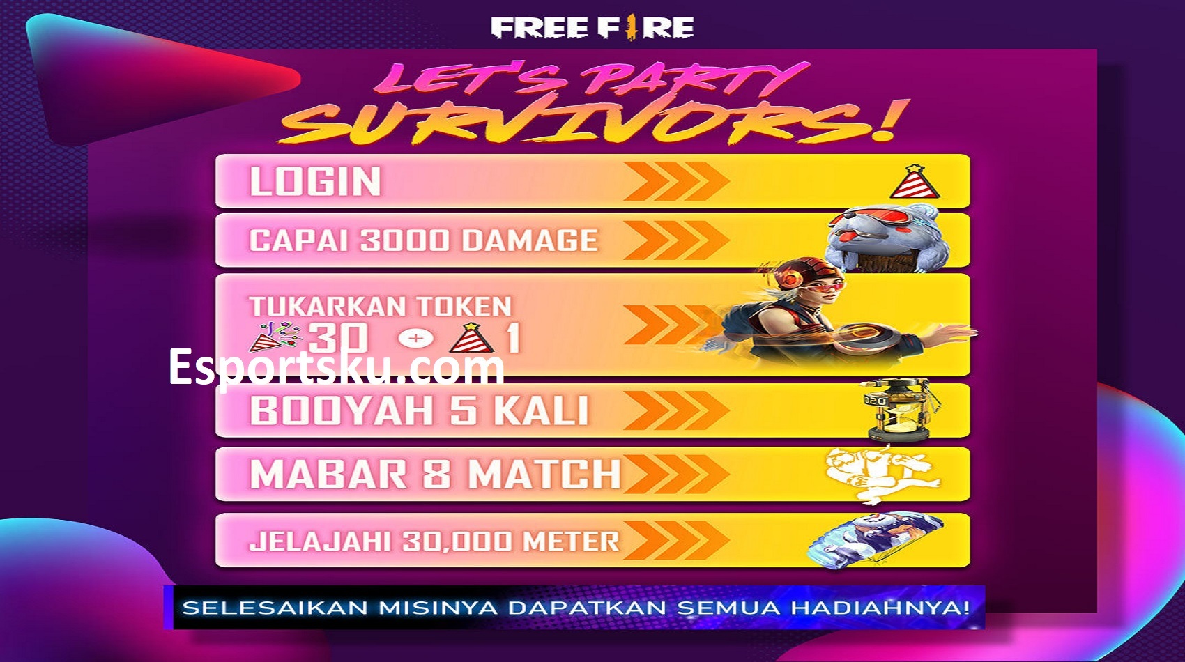 Complete The Lets Party Ff Peak Day Music Festival Free Fire Game News