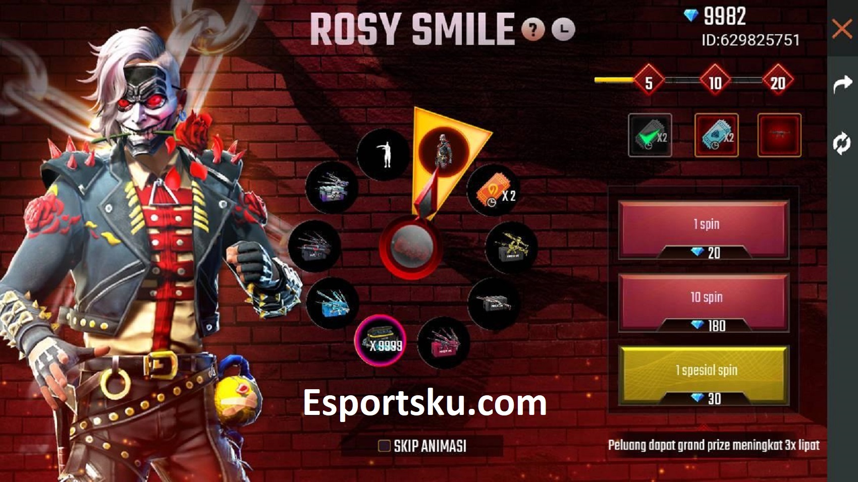 Galata Kings - Rosy Smile Bundle - Garena Free Fire Server