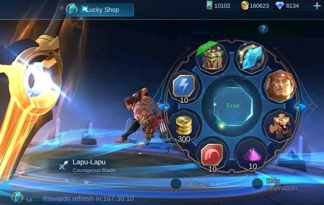 Trik Lucky Spin Hero Lapu-Lapu Gratis di Mobile Legends (ML)