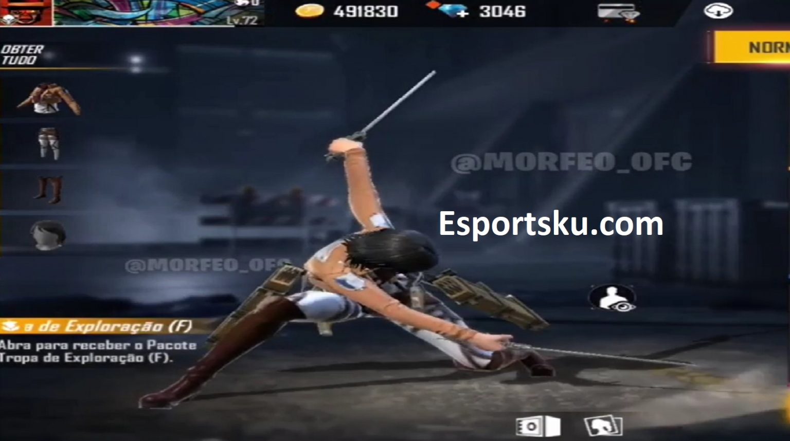 Here's a Special Mikasa FF Bundle Free Fire X Attack On ...