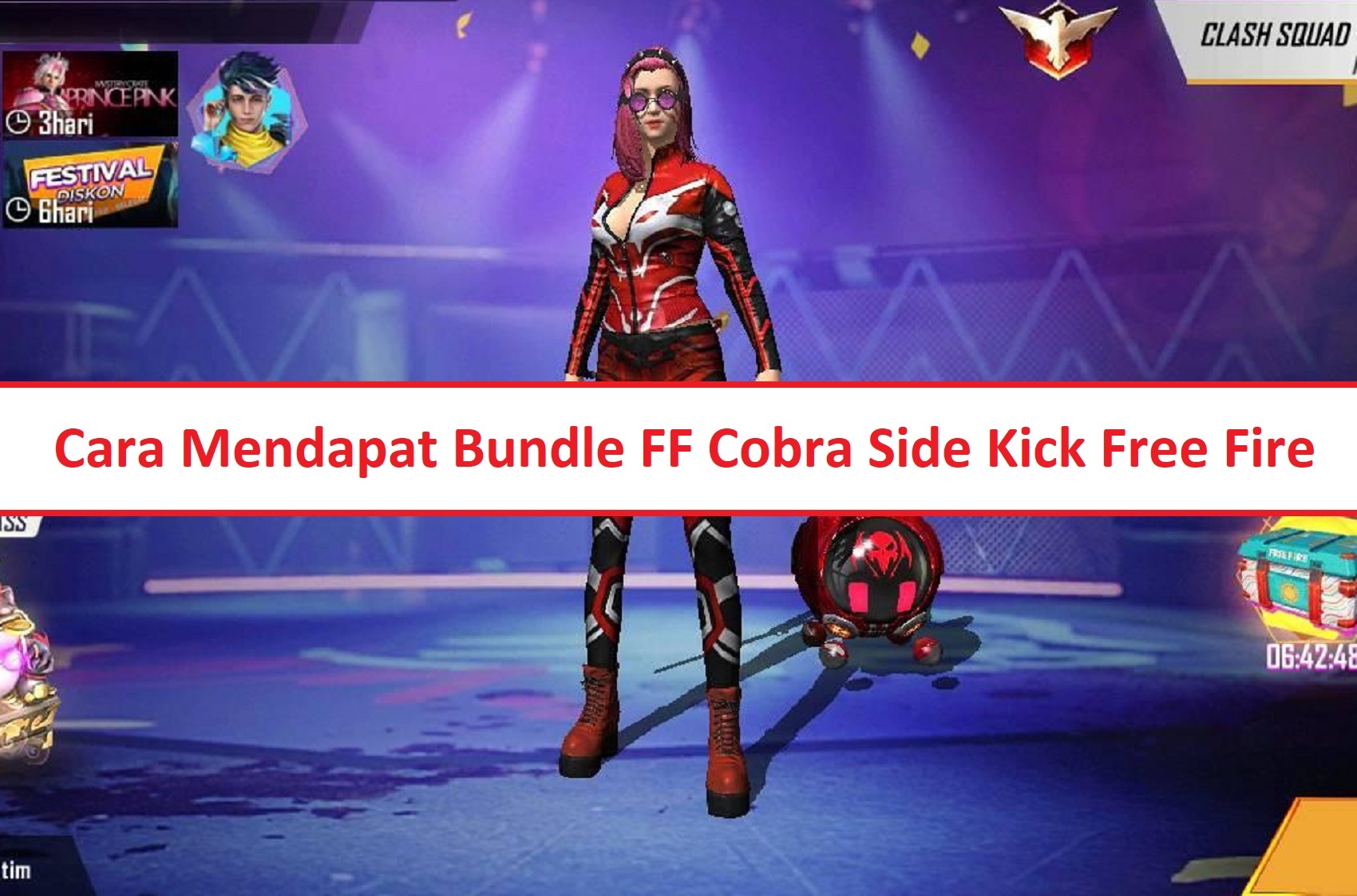 Cara Mendapatkan Bundle Cobra Side Kick Free Fire FF Esportsku