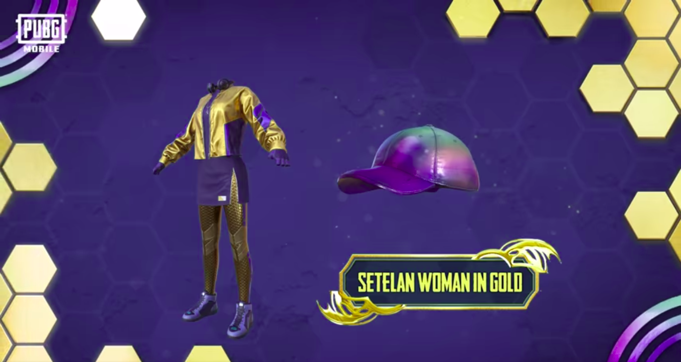 set outfit Women in Gold