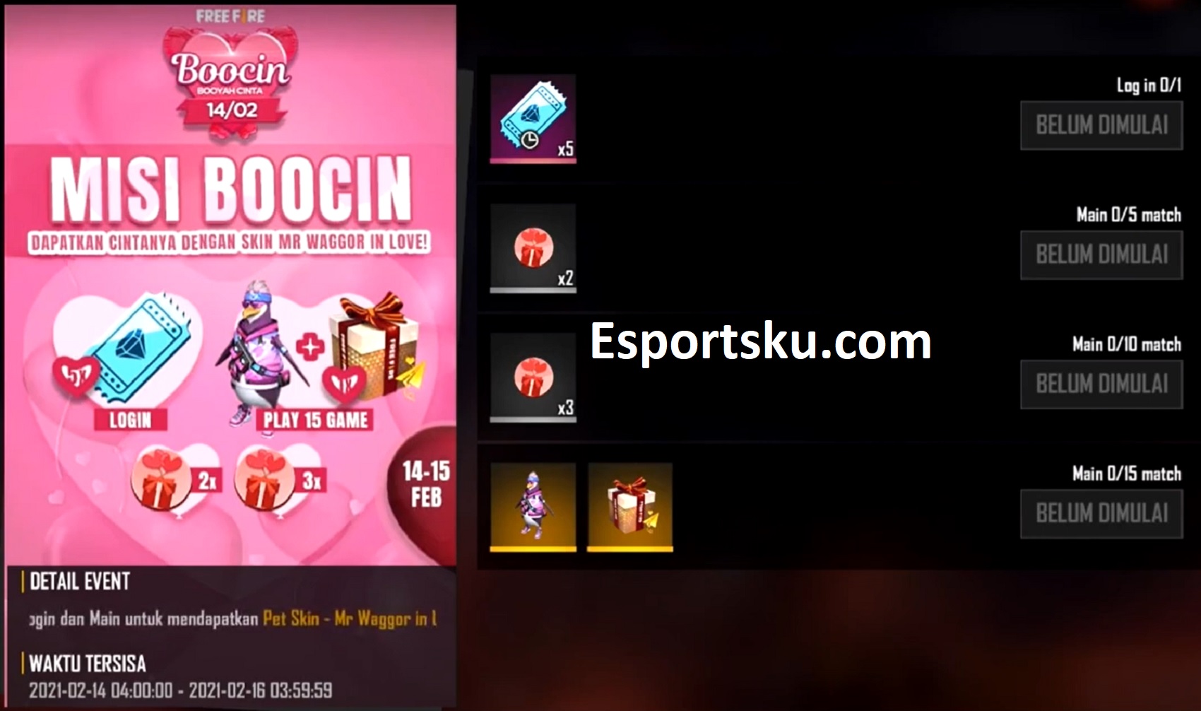 Token Kado Cinta Terbaru Free Fire (FF)