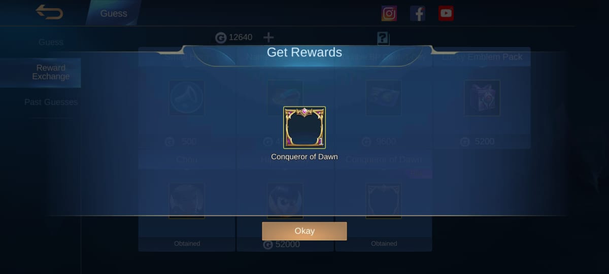 Hurry up to claim the Conqueror of Dawn Mobile Legends border avatar ...