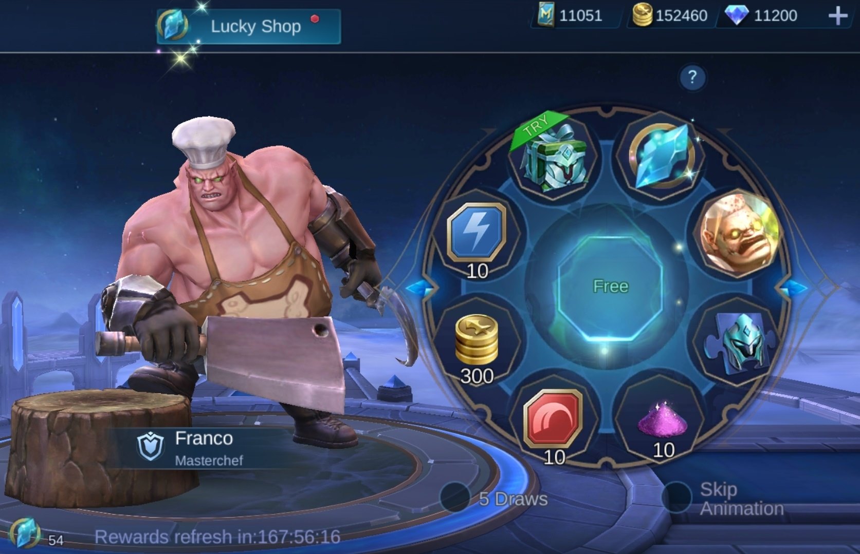 Trik & Tips Lucky Spin Skin Spesial Franco Gratis Mobile Legends (ML)