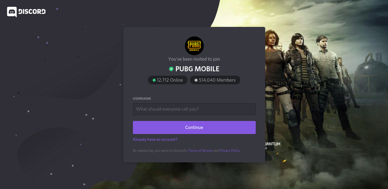 how to join the PUBG Mobile server on Discord
