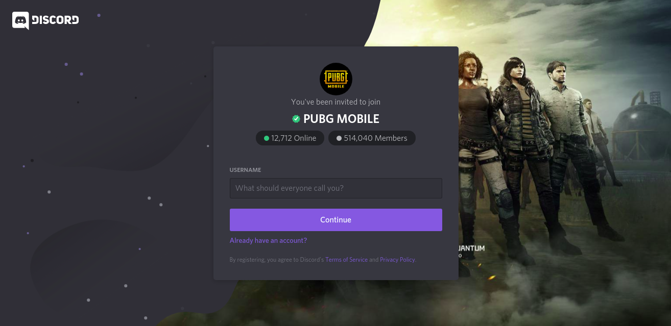 Поиск игроков pubg mobile discord