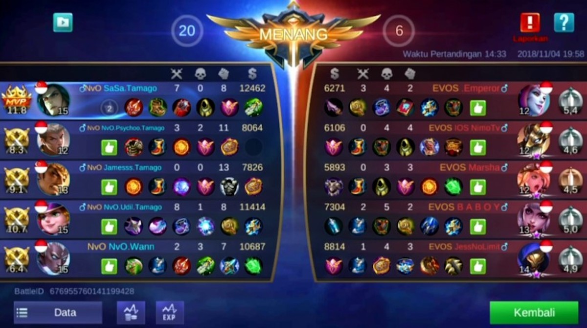 apa itu Thumbs Up dan fungsinya di Mobile Legends