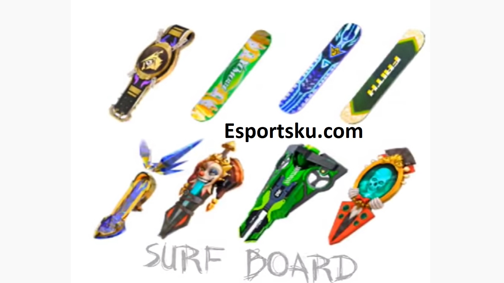 Leaks in May Update Surfboard Skin Free Fire FF 1