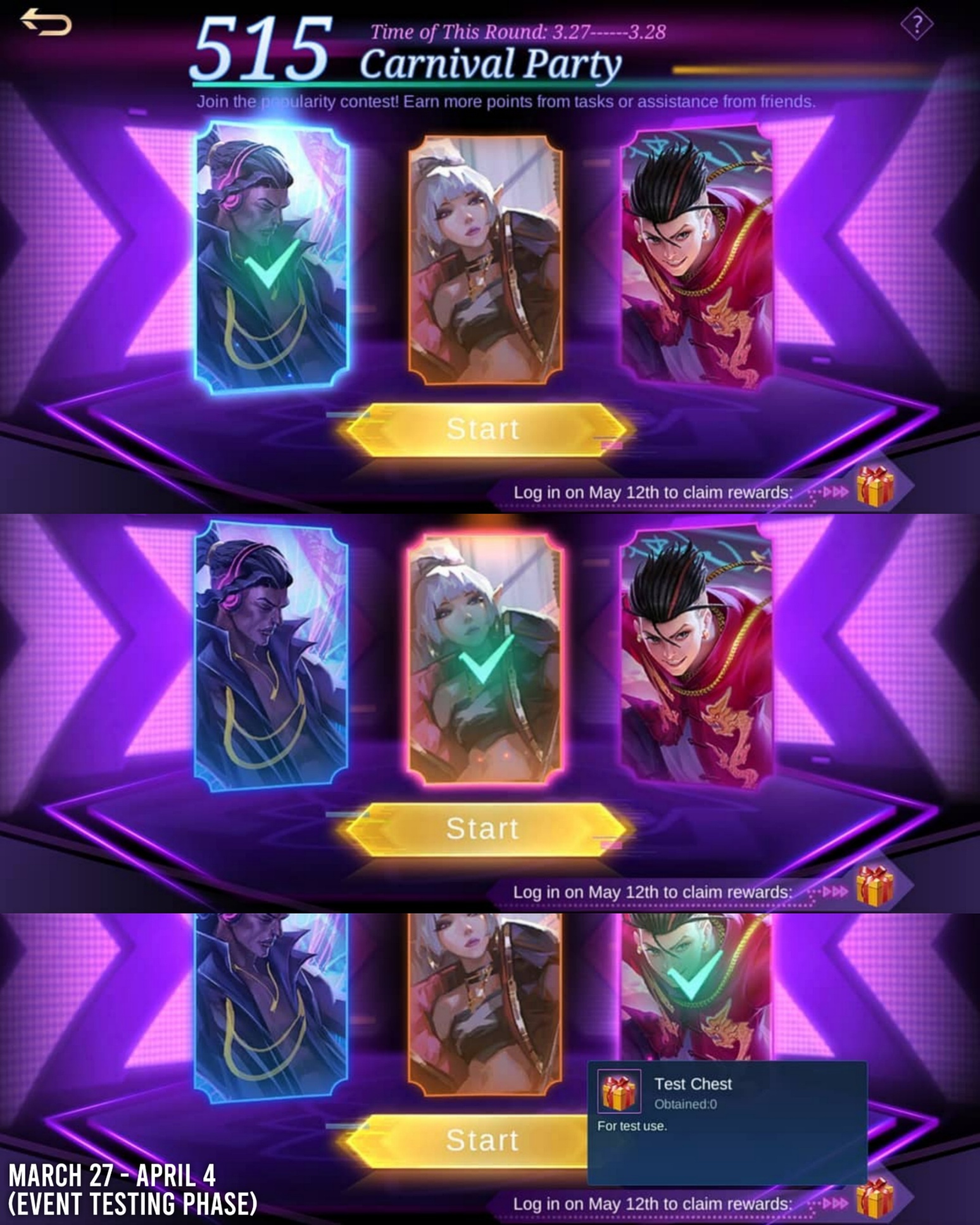 Event 515 Carnival Party Mobile Legends