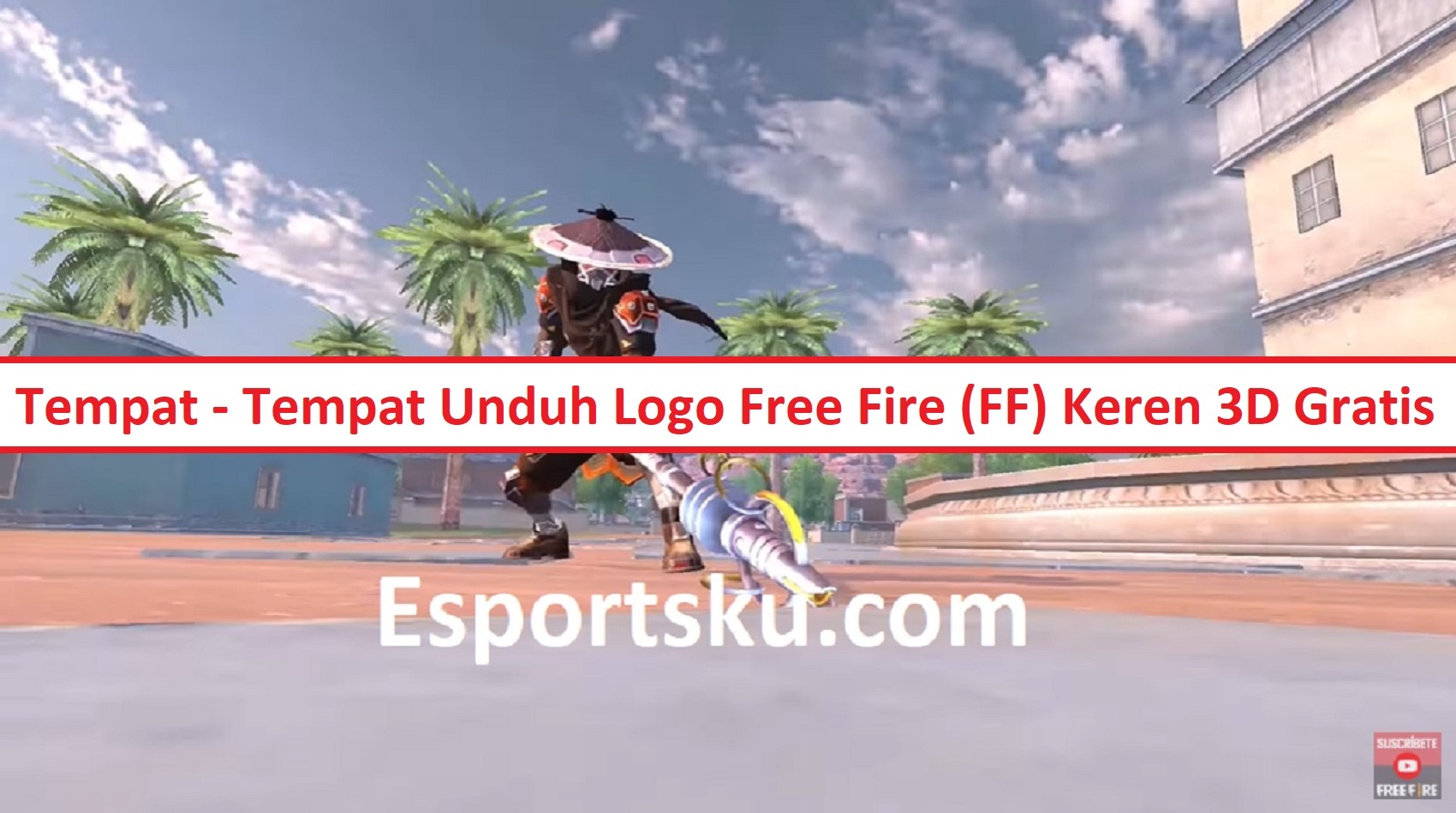 Tempat Tempat Unduh Logo Free Fire FF Keren 3D Gratis Esportsku